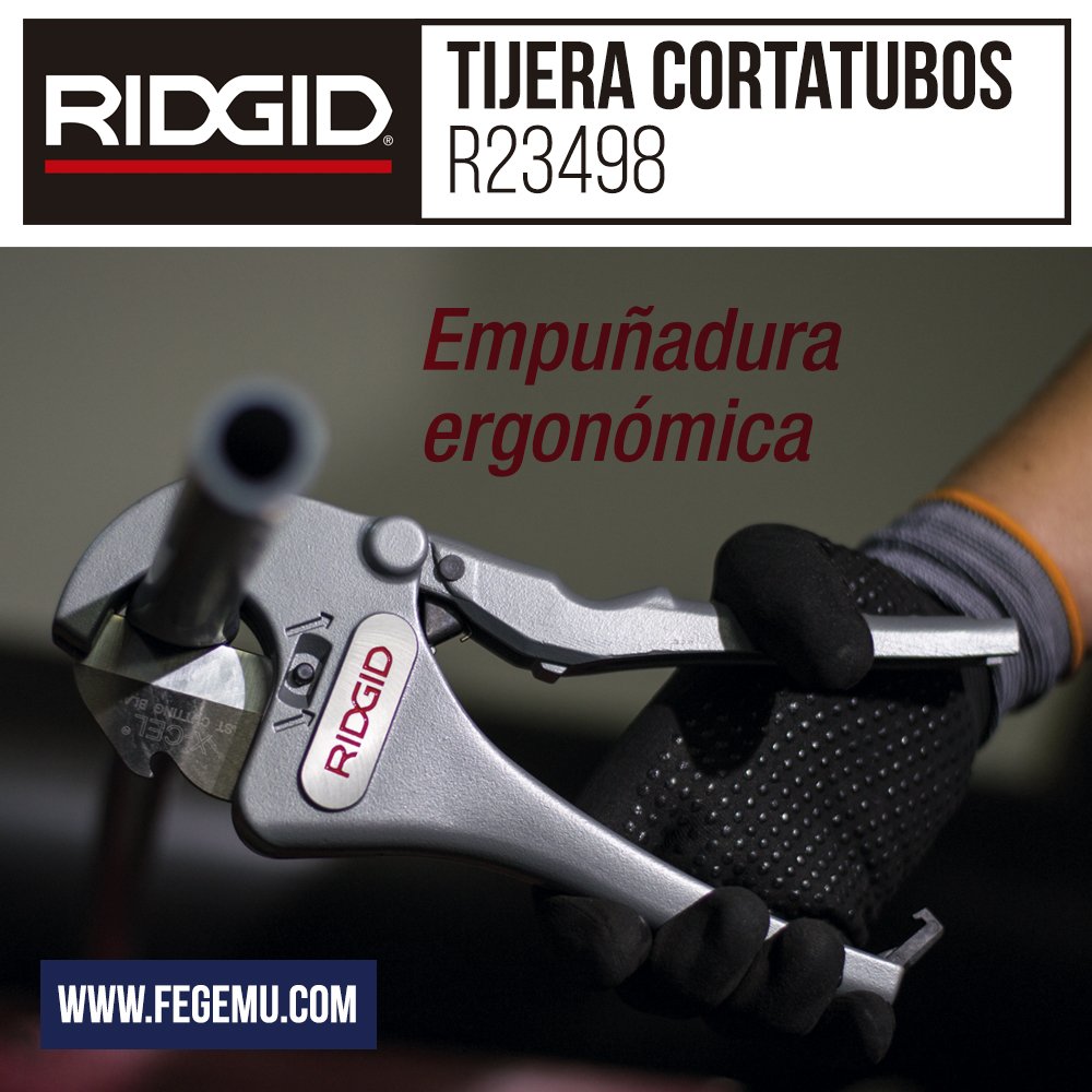 FEGEMUGROUP's tweet photo. La tijera #cortatubos de Ridgid R23498 es ideal para el #corte de materiales de #plástico y #multicapas. #ridgid #herramientas https://t.co/MDjwgG2pA3
