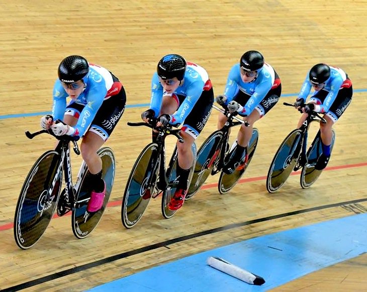 pedalmagazine's tweet photo. Junior Track Worlds Days 1 and 2 Results - Women Set New Canadian Team Pursuit Record #Montichiari2017 https://t.co/5AN7vWQ7QD https://t.co/ck1NQK2CB1