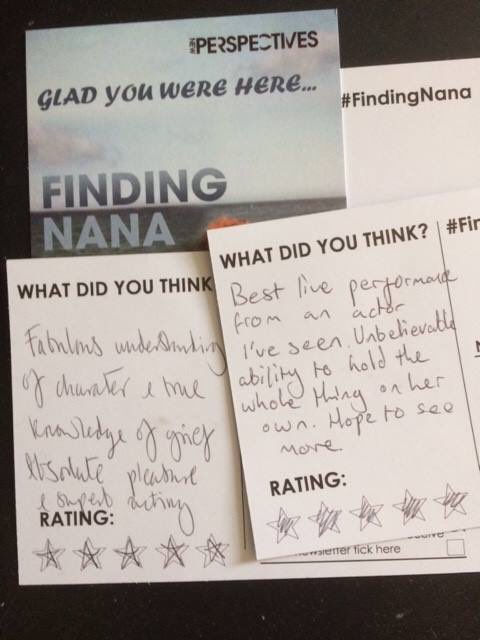NPtheatre's tweet photo. Overwhelming audience responses for #FindingNana and @British_Theatre called it "a beautifully crafted piece" @Ruraltouring #edvh https://t.co/bUxtYuTjO8