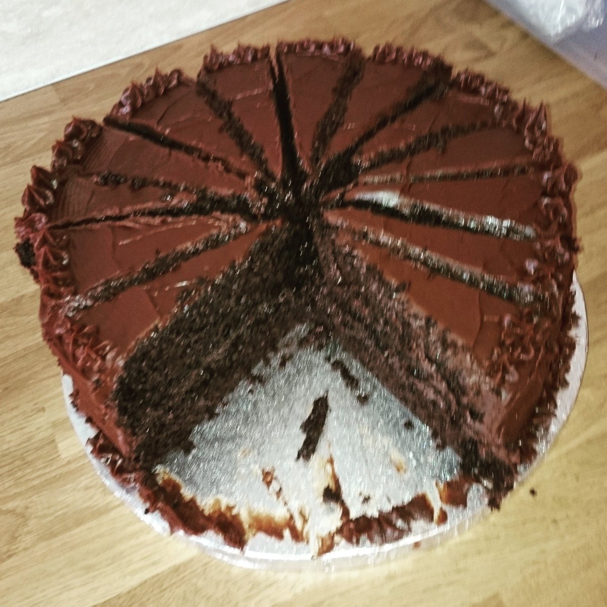 RacePeggy's tweet photo. Made a chocolate cake for work. #cakeatwork https://t.co/c0Pdpkuoyn