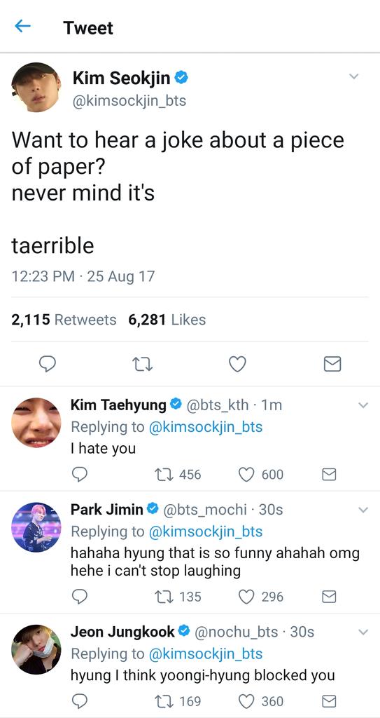 taeyoongz's tweet photo. If BTS had twitter accs: https://t.co/eg6r2n0K2B