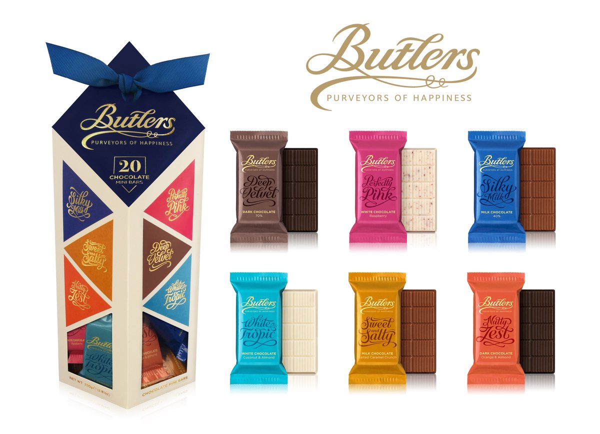 ButlersChocs's tweet image. #FridayFeeling has got us wanting all the flavours!
#MiniBars #ButlersChocolate #ChocolateLover