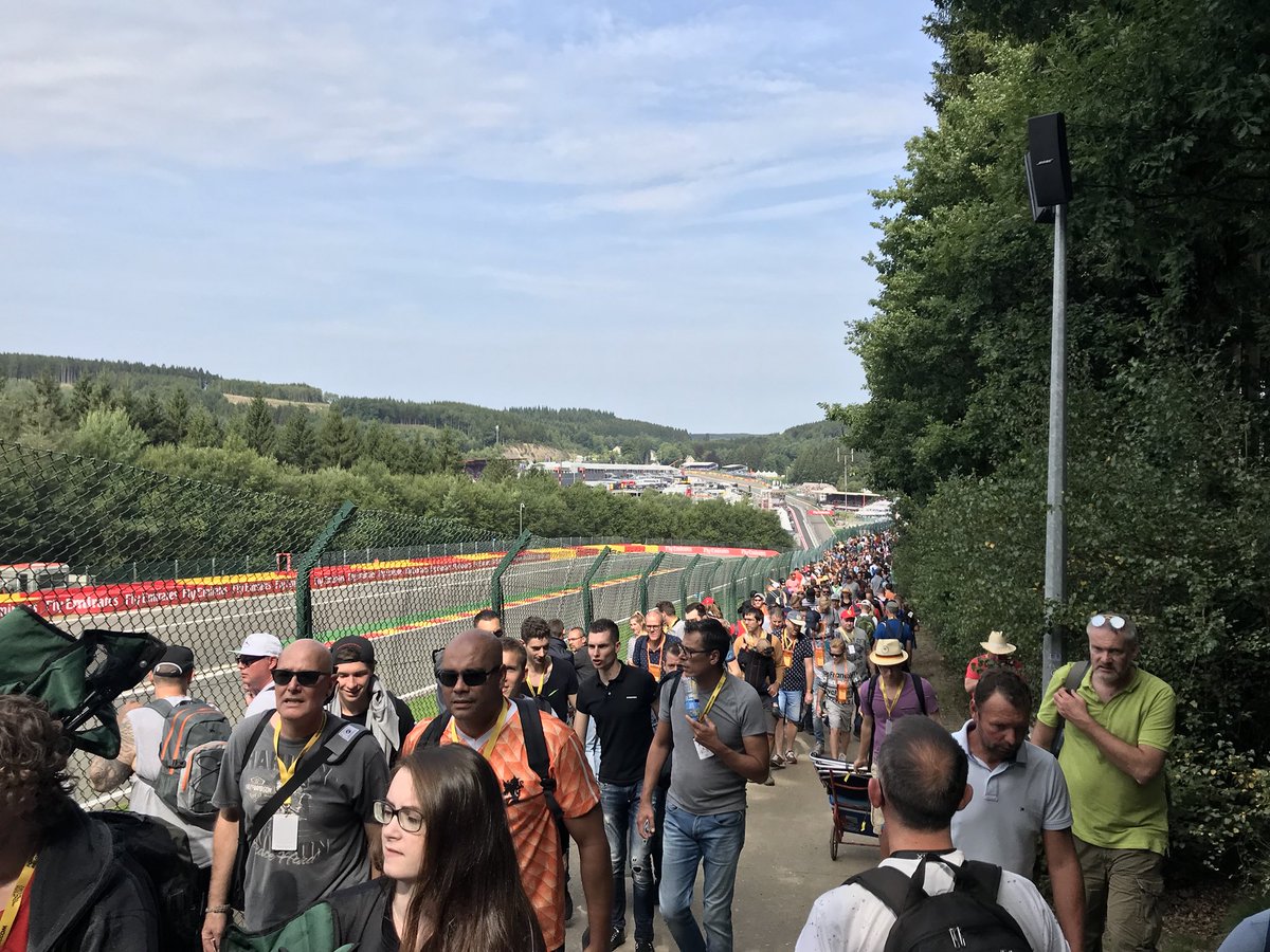 Great to be back @ #BelgiumGP #f1 ready for FP2! @jnalmond <a href="/fozgg/">Gareth Griffiths</a>
