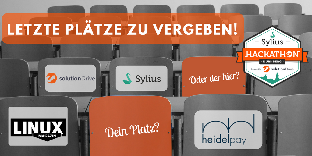 solutionDrive's tweet photo. Nur noch wenige Plätze frei! Also anmelden zum #Sylius #Hackevent des Jahres vom 13.-15.10.17! #solutionhack #hackathon #nuremberg https://t.co/7KFJbCPgMf