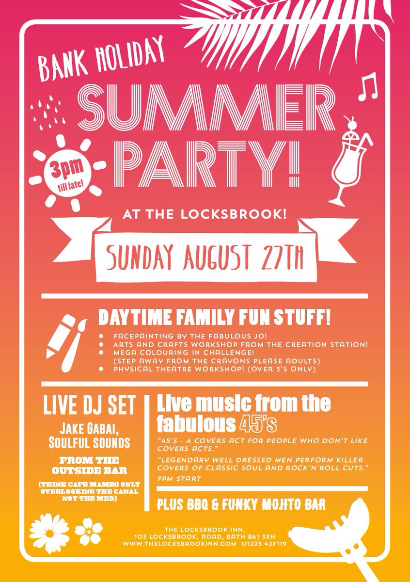 LocksbrookInn's tweet photo. TWO MORE SLEEPS. I cannot WAIT!!!!!
#SummerParty #bathwhatson #BBQ #livemusic #DJ #BBQ @BathWeekend @BathFoodies @Bathpub @G2Bath https://t.co/D0fpvZJqiz
