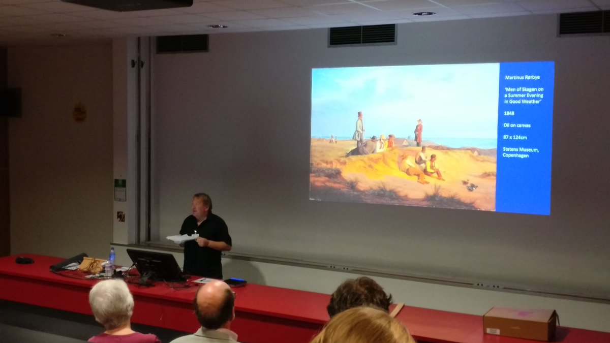 ioagiles's tweet photo. The #nrn2017 art history session gets underway with Jan Cox talking about the painters of Skagen https://t.co/jGtjdfrQm6