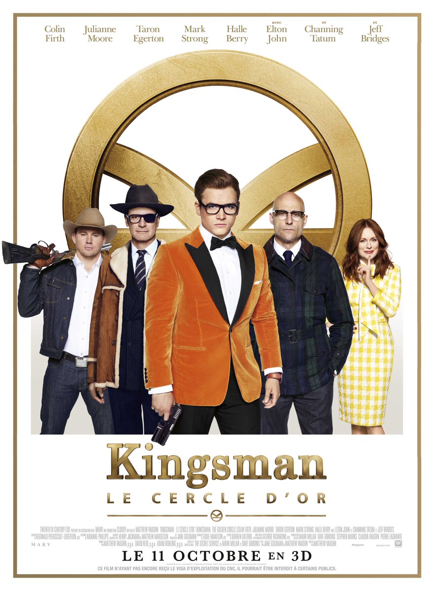 fandecinema5's tweet photo. #KingsmanLeCercleDor une nouvelle affiche !
#Kingsman2 #11octobre2017 #MatthewVaughn #ColinFirth #JulianneMoore, #TaronEgerton https://t.co/ZhfxHIRiKa