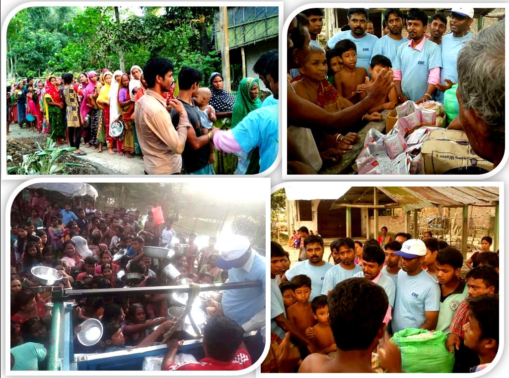 CSCegov_'s tweet photo. #CSC VLEs distribute relief material to #flood affected people in Dakshin Dinajpur district of #WestBengal. https://t.co/77uyopZFi1