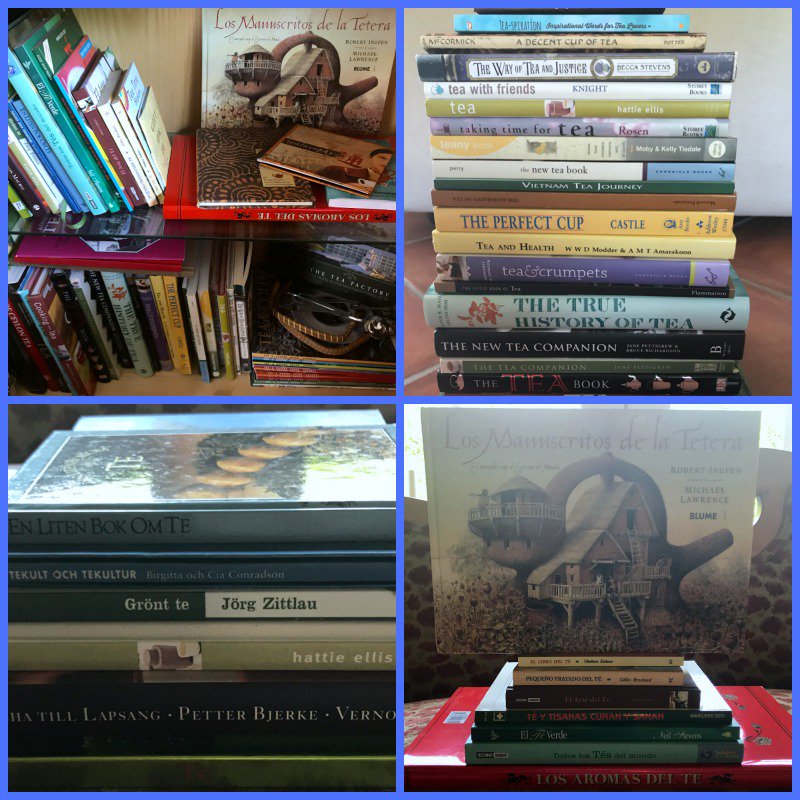 Mi pequeña librería de libros de #té, cuanto disfruto con ellos con una buena taza de té!!
<a href="/infusionaTE/">AETI</a>  <a href="/GourmetTea_/">Gourmet Tea</a> <a href="/CafeLaBrasilena/">Cafés La Brasileña</a>