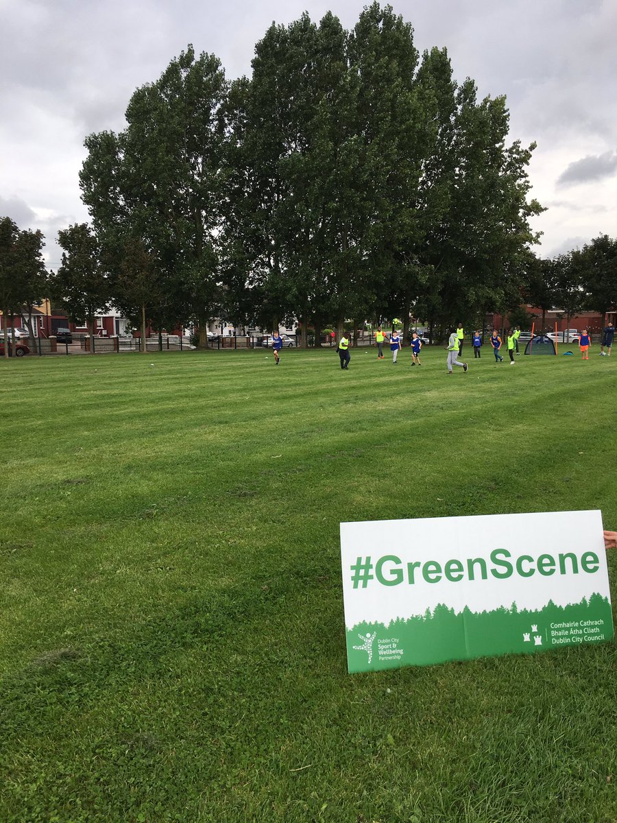 5aside Fun and skills drills with <a href="/FAIreland/">FAIreland</a> at the Finglas Family Fun day #Greenscene