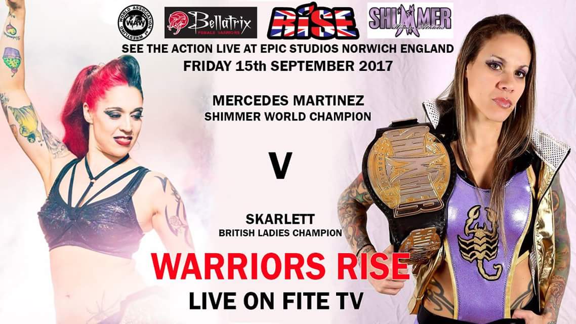 RealsarayaK's tweet photo. WARRIORS RISE FRIDAY 15th SEPT @EPICNorwich @ExtremeSkarlett v @RealMMartinez https://t.co/Ur8o8XbXE2