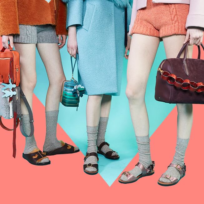 knomiapp's tweet photo. Girl gang goals: to have all your girlfriends walking around in stylish @anyahindmarch #AW17 leather goods. https://t.co/dzsMisTynz