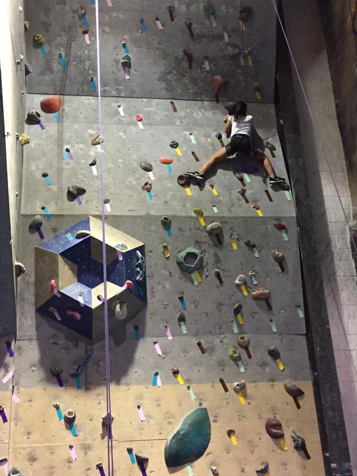 TumblebeesGSO's tweet photo. Last day of summer practice for our @USAGym team and conditioning was in the climbing gym! @climbgreensboro https://t.co/FZWhdCH7uz