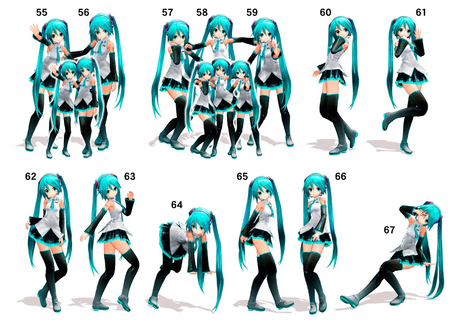 Keitel様 女の子の撮影ポーズ集 ２ 一覧図 Twitter