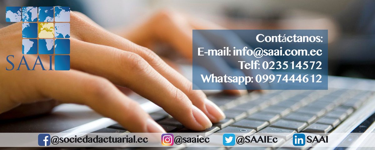 SAAIEc's tweet photo. Contáctanos AHORA y recibe asesoría sobre la situación actuarial de tu compañía. Estamos seguros de que podemos ayudarte y salvar tu empresa https://t.co/r0j9Am1pjG