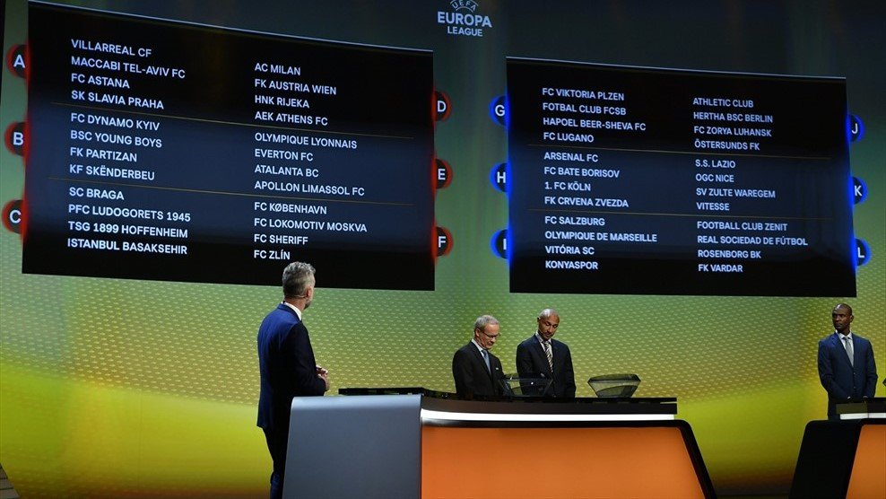 UEFALive2018's tweet photo. UEFA Europa League group stage draw
The UEFA Europa League group stage draw has been made in Monaco, with the 👉👉 https://t.co/PZBi5NSwOs https://t.co/srPeKQ7kfM