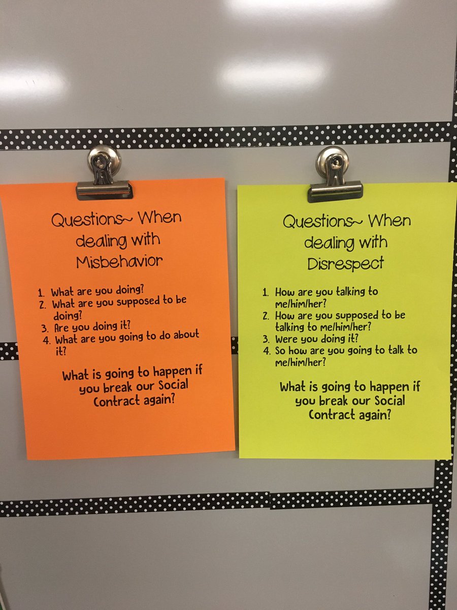 taylor_brewer16's tweet photo. Can't wait to use these questions I found in @HuttoShannon room to TEACH correct behaviors #MYmisd #webblc https://t.co/kFoovWjgZ8