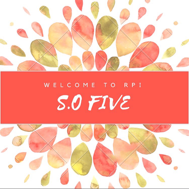 We're so excited to have SO 5 on campus! Come and meet us at the resource fair tomorrow in EMPAC at 9:30 and our presentation at 10:30!