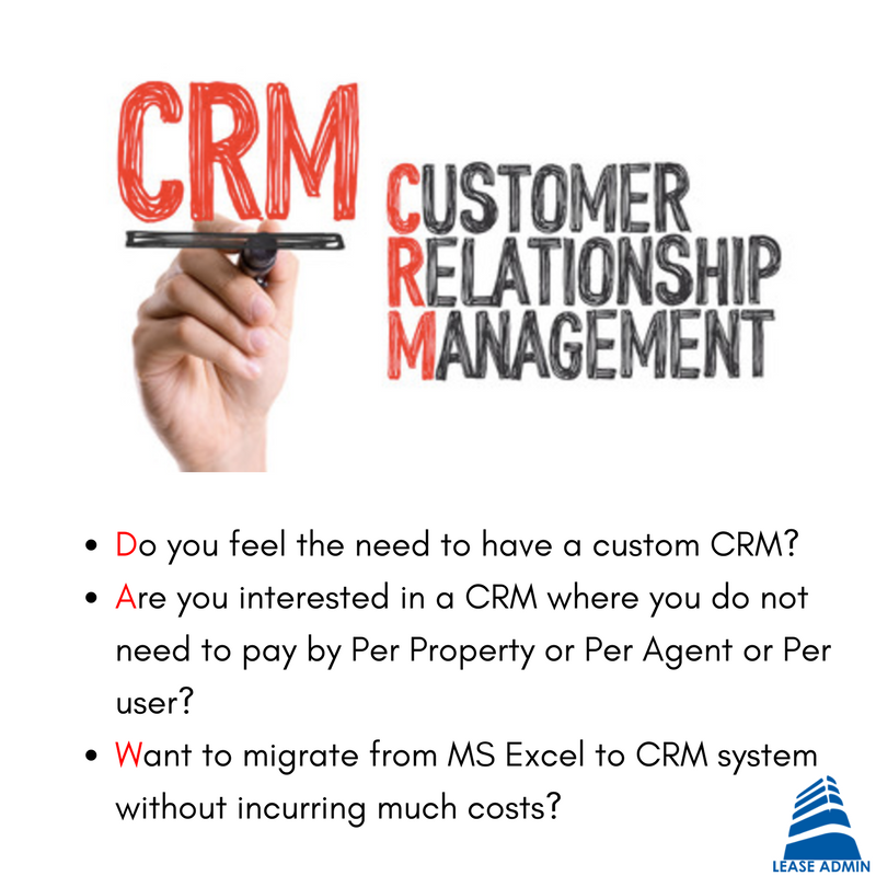 LeaseAdmin's tweet image. #LeaseAdmin can help you #custom #develop #CRM #software. Get in #touch with us at info@leaseadmin.ca or or call +1-587-926-8321