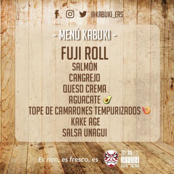 kabuki_ers's tweet photo. #MenuKabuki #FujiRoll https://t.co/t8IvLFuOXH