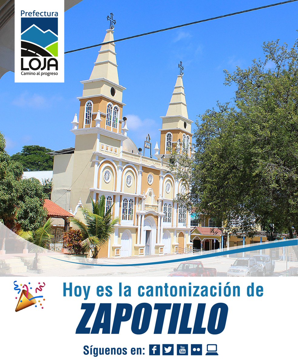 prefecturaloja's tweet photo. #ZAPOTILLO hermosa tierra fronteriza, de gente optimista y trabajadora, hoy celebra sus 37 años de cantonización. https://t.co/tVXrQdtYdC