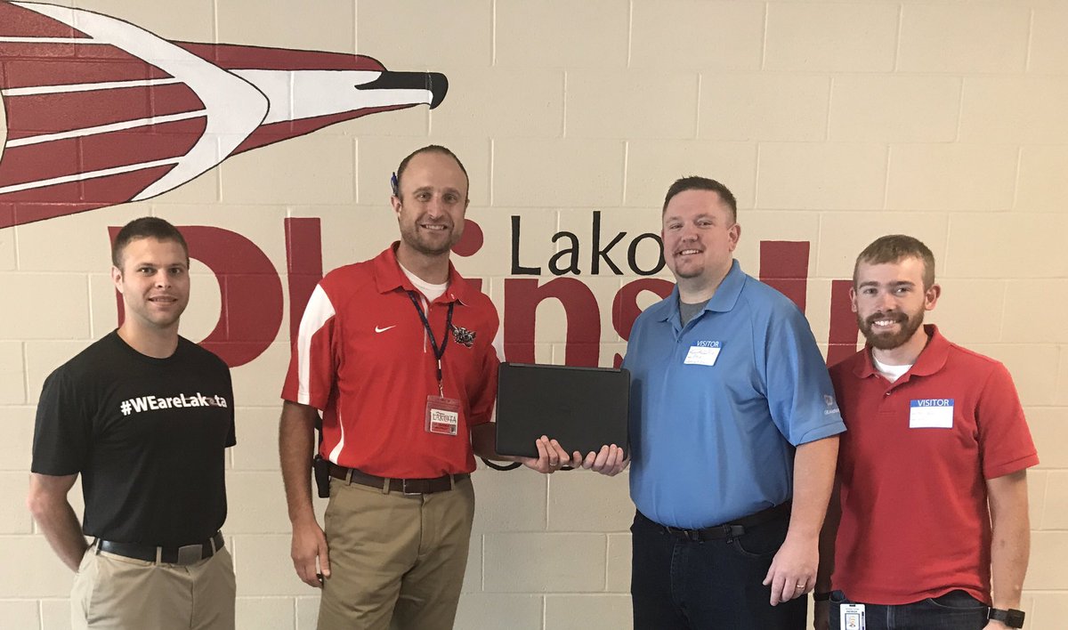 PlainsFirebirds's tweet photo. Special thanks to #GE for the computers they donated to Plains Jr.!  We are excited for our students to start using them! #WEareLakota https://t.co/AjhX5Hw4ag