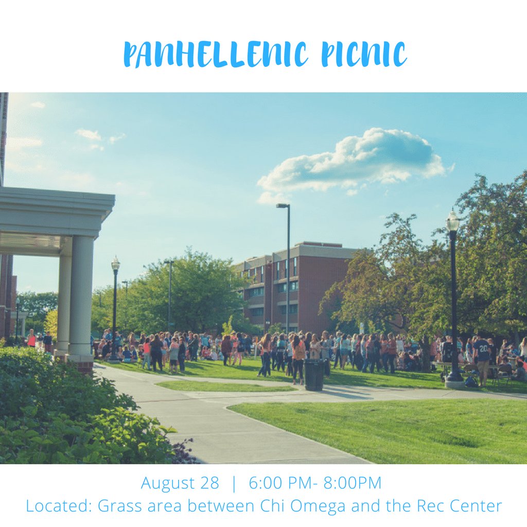 IndStatePA's tweet image. Come out Monday for our Panhellenic Picnic and get a chance to meet more women from our PA Community! 💙 #AddaChapter