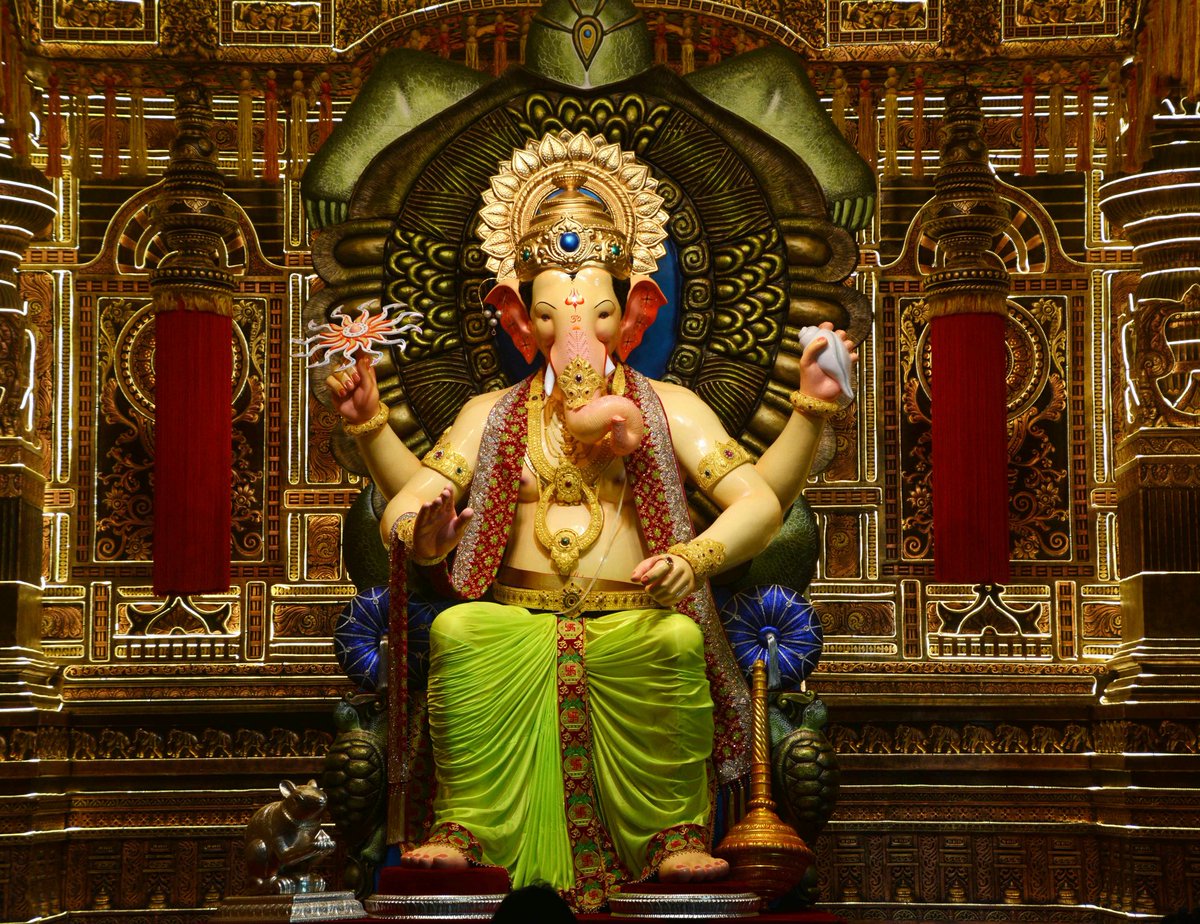 May the power of lord Ganesha destroy your sorrows, enhance your happiness and create goodness all around you...

#HappyGaneshChaturthi