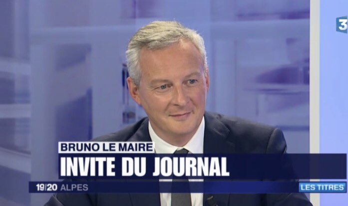 ChBrunelle's tweet photo. @BrunoLeMaire "Il n'y a rien de plus important que de garder le contact avec les Français: ce sont eux qui ont les idées" @f3Alpes https://t.co/mpyXkscbja