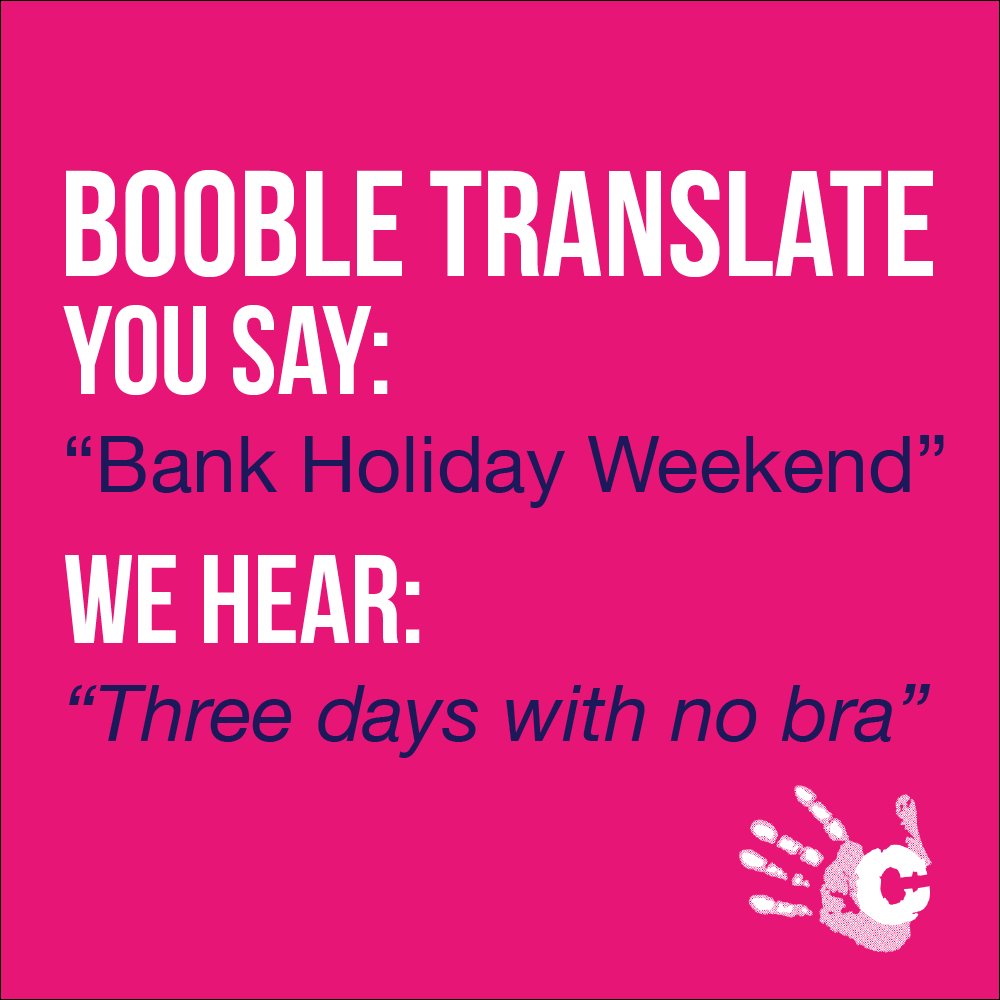 CoppaFeelPeople's tweet photo. A lesson in Boob Team lingo. Make the most of your "bank holiday" and spend some time getting to know your boobs. https://t.co/7T4q9gVDcY https://t.co/3XB8DIcUa1