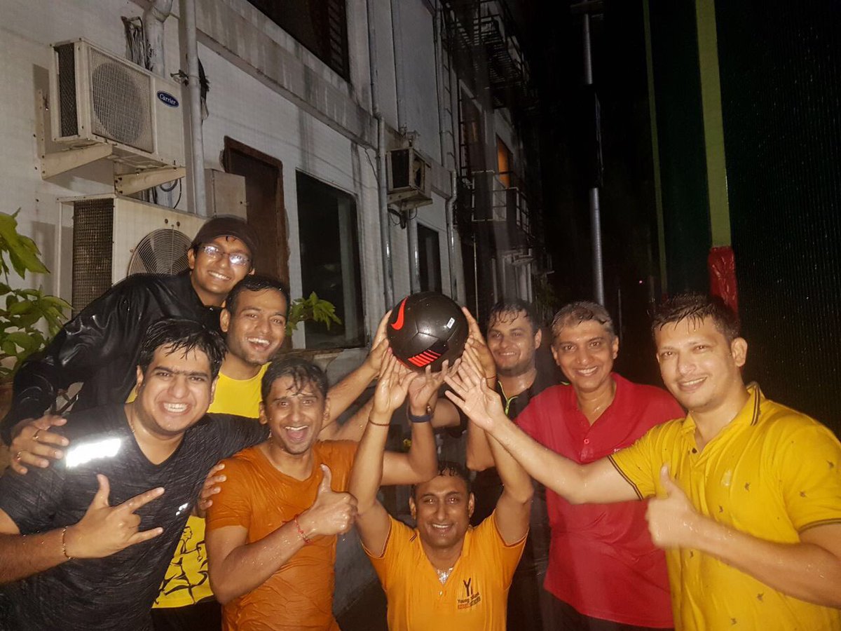 Mayank0485's tweet photo. Playing football in the rain! #WhatFun #MissedSchoolDays #OurTeamWon 🏆⚽️🏆 https://t.co/u2BP6RzD7w