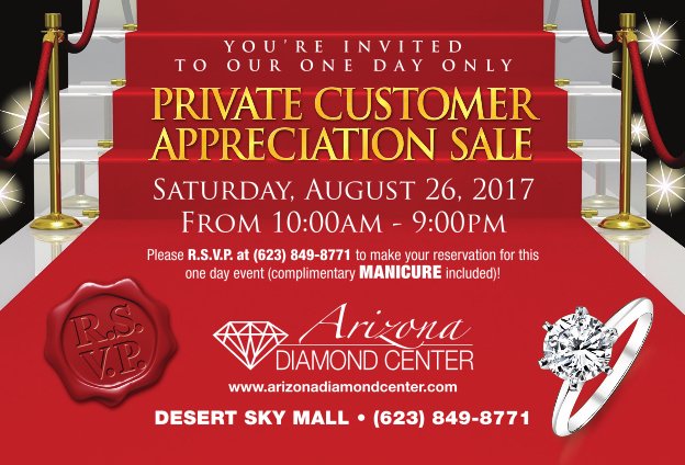 AzDiamondCenter's tweet photo. TOMORROW! #Engagementrings #goldchains #diamonds #anniversary #solitaires @DesertSkyMall #FridayFeeling https://t.co/xBDqV5vZkL https://t.co/OAK0pMdnWv