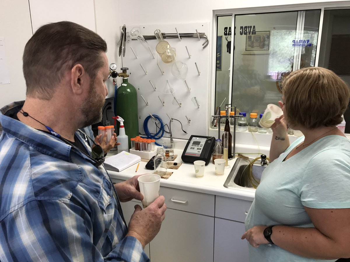 avbc's tweet image. Fridays mean barrel tasting experimental Brett beers.