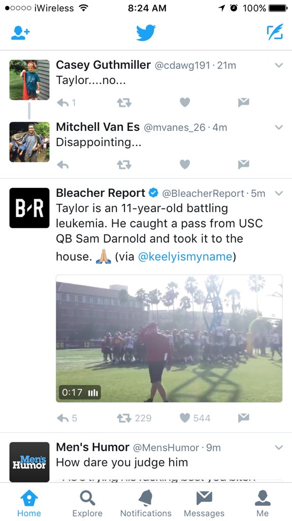 OfficialDerekR's tweet photo. @mvanes_26 @cdawg191 You guys arent a fan of cancer patients having their dream come true? https://t.co/ABE24NeyKB