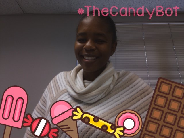 TheCandyBot's tweet photo. I smiled for 4 pieces of candy #OhWow #TheCandyBot https://t.co/HwCR00HwJi