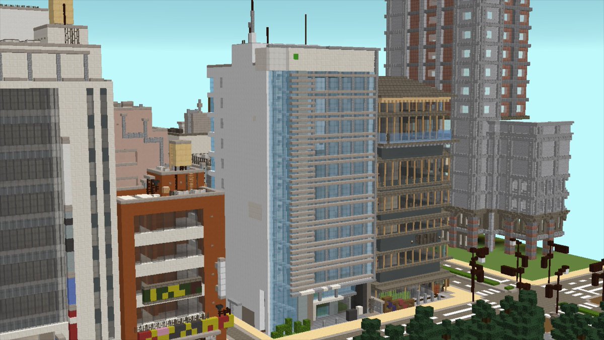 Kiha1 Minecraft現代建築勢 中層オフィスビル 佐山にて T Co Yhabedphyw Twitter