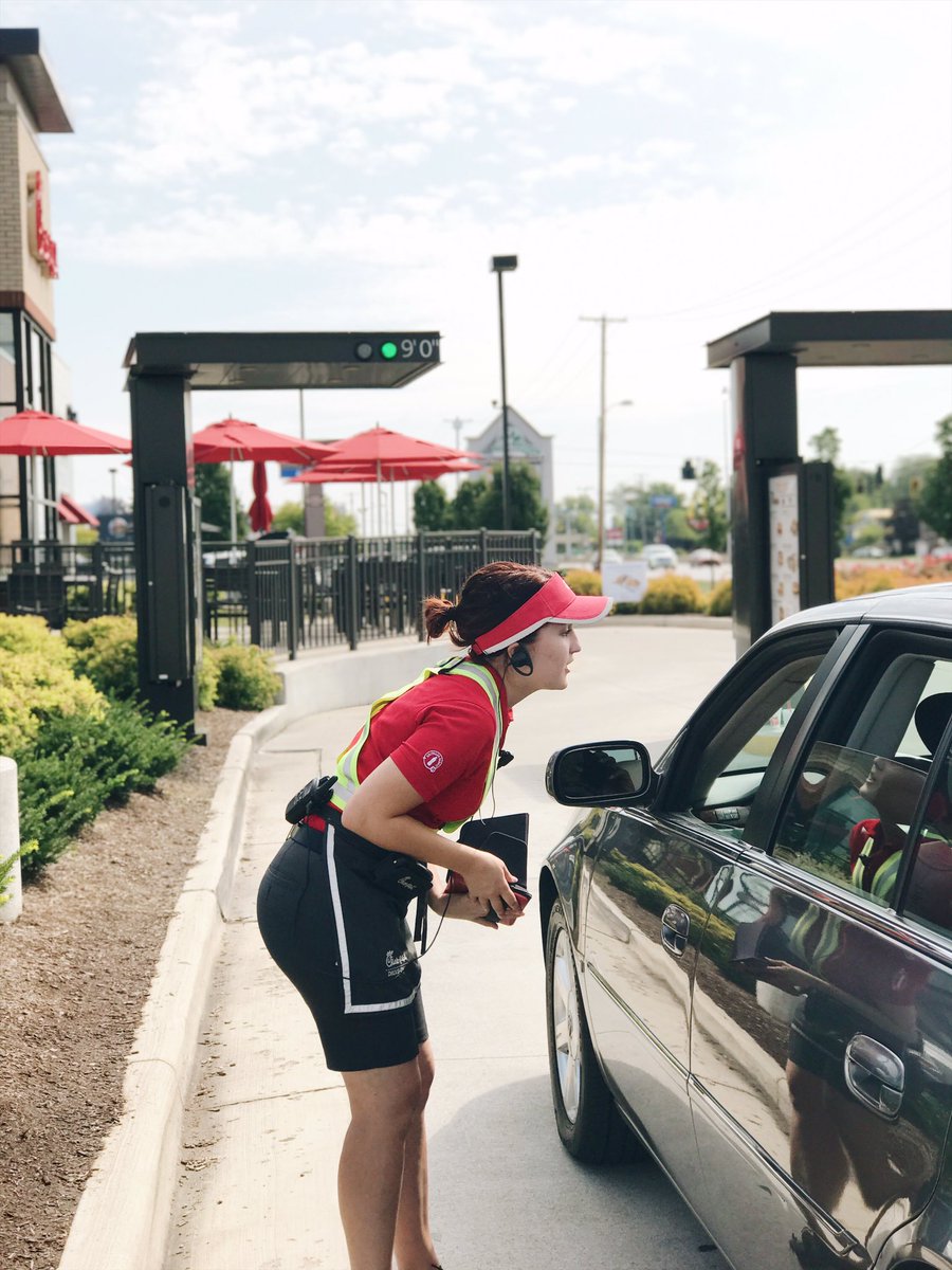 cfaAirportHwy's tweet photo. Experience a drive thru like never before! Our team members are excited to serve you outside! Come through and say "hello!" #DriveThruGoals https://t.co/NYO6FPzN86