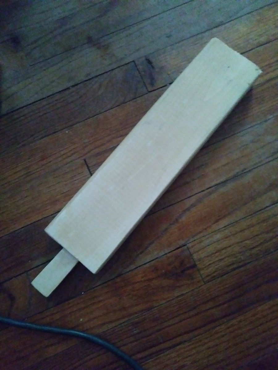 DorianBeats's tweet photo. When you go from trynna make a tenon joint but your kids drive you crazy you turn it into a paddle. #woodworking https://t.co/zS52N6Oi1A