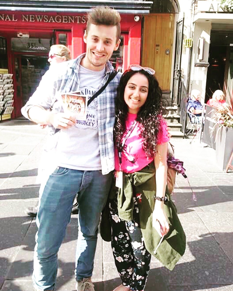 It was so great to meet the lovely <a href="/JamesEdge23/">James Edge</a> and <a href="/arabforprincess/">أميرة</a> yesterday. Go see them at <a href="/OurTime_Theatre/">Our Time Theatre</a>'s Merrily We Roll Along!