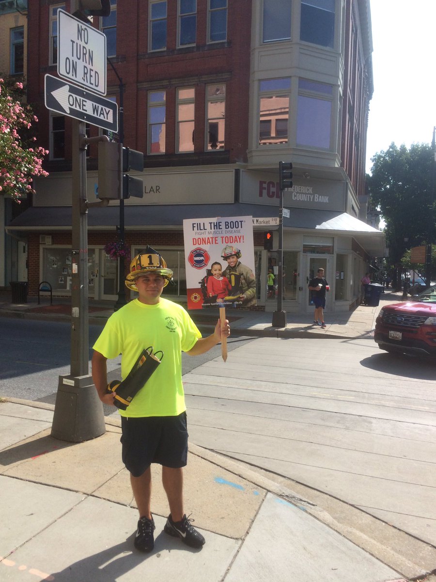 acnbbank's tweet image. Help our firefighters &quot;Fill the Boot&quot; on the Square Corner today. Donations benefit MDA #localforlocal