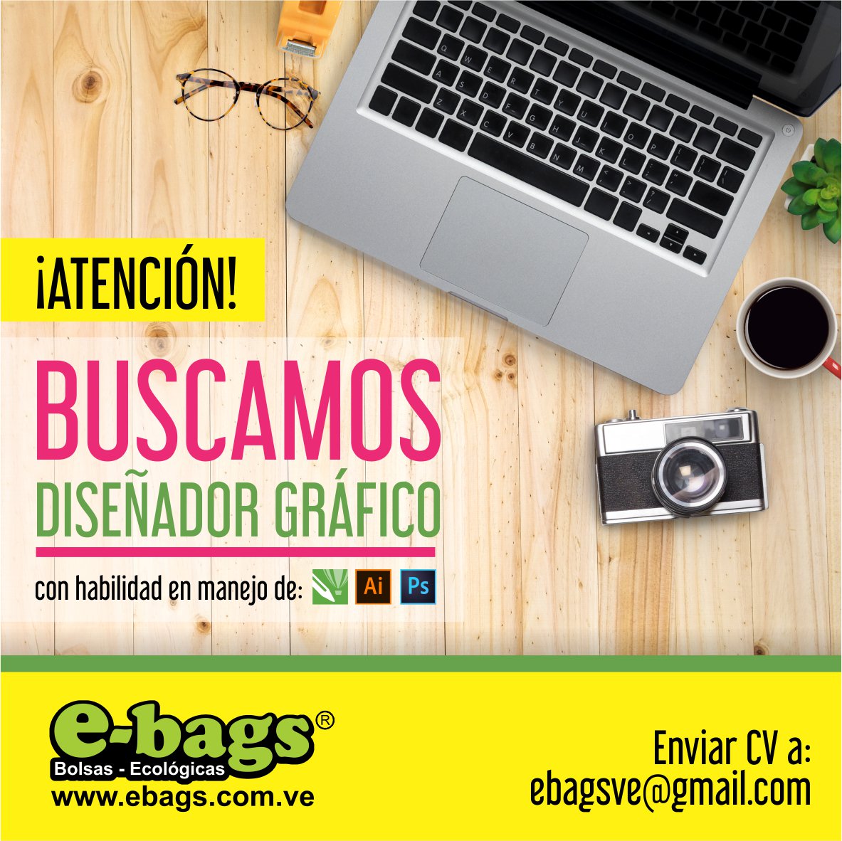 gpsiete's tweet photo. ATENCIÓN! Buscamos Diseñador Gráfico en Valencia - Carabobo. 🎨🖥️ https://t.co/OChqvnVYj3