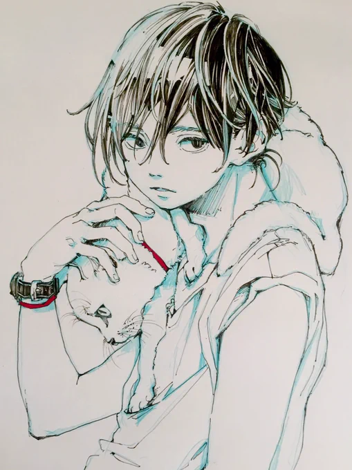 絵うまい人ってネコ飼ってない?? 