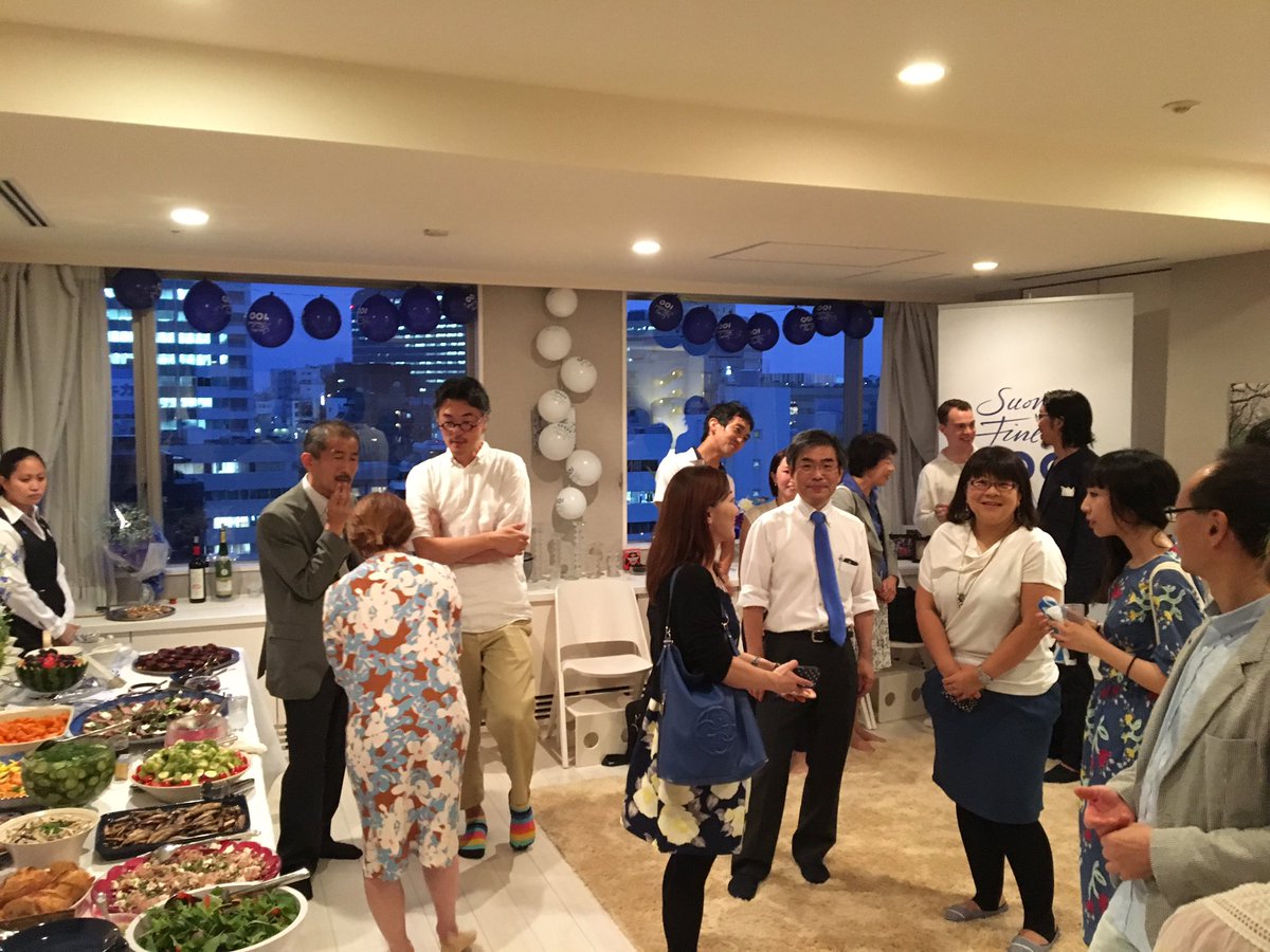 markuskokko's tweet photo. Good fun to #FinnishYourDinner first & in a great company! #timezoneadvantage #tokyo #Finland100abroad @SuomiFinland100 @Yhteismaa https://t.co/XwPeyUlh8F