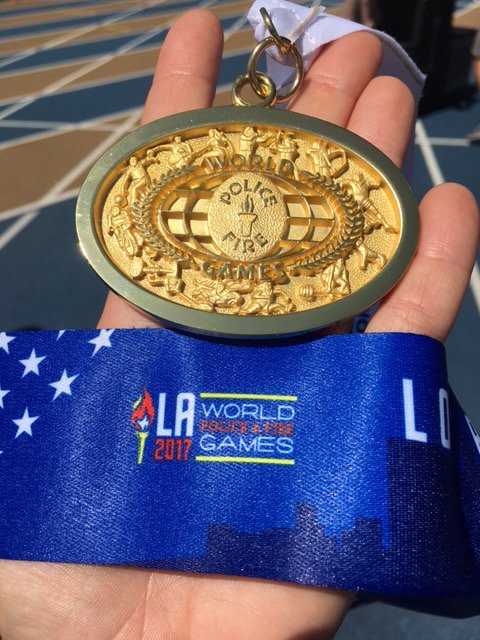 mcfrsPIO's tweet photo. Congrats - MCFRS FF Alejandro Zea, Wheaton RS742, 2nd consecutive time won Gold Medal, Men's Grappling, recent LA World Fire &amp; Police Games https://t.co/qpVdUgDs5c