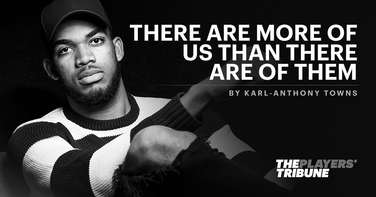 The Players’ Tribune (@playerstribune) on Twitter photo “Our President was given a layup: Denounce white supremacists. And he couldn’t.”
<a href="/KarlTowns/">Karl-Anthony Towns</a> on Charlottesville: playerstribu.ne/KarlTowns “Our President was given a layup: Denounce white supremacists. And he couldn’t.”
<a href="/KarlTowns/">Karl-Anthony Towns</a> on Charlottesville: playerstribu.ne/KarlTowns
