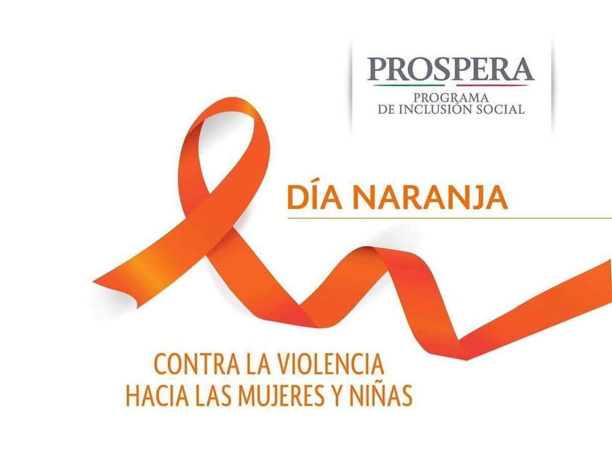 Prospera_MX's tweet photo. ¡Únete y pon fin a la violencia hacia las mujeres y niñas! #DíaNaranja https://t.co/C2ARAIotim