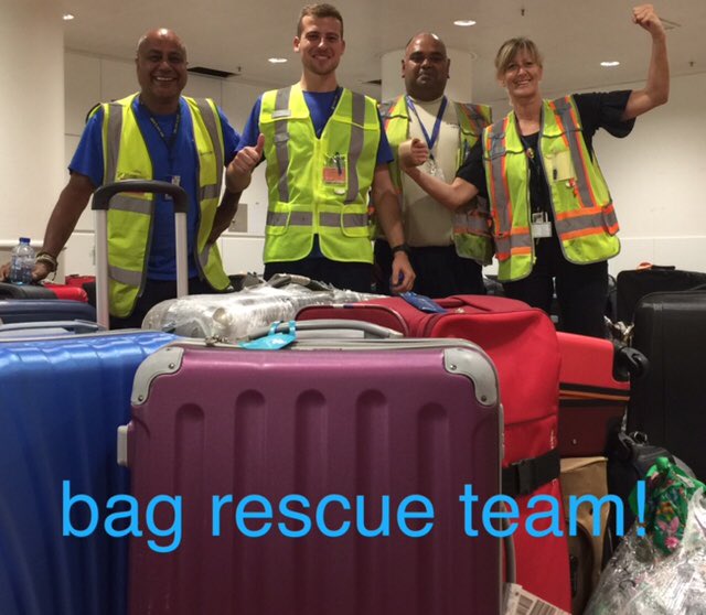 cathy_marlier's tweet photo. BRU after-strike-bag-recovery! Great team effort, thank you#weareunited@being united https://t.co/eM1ZvZO8Oe