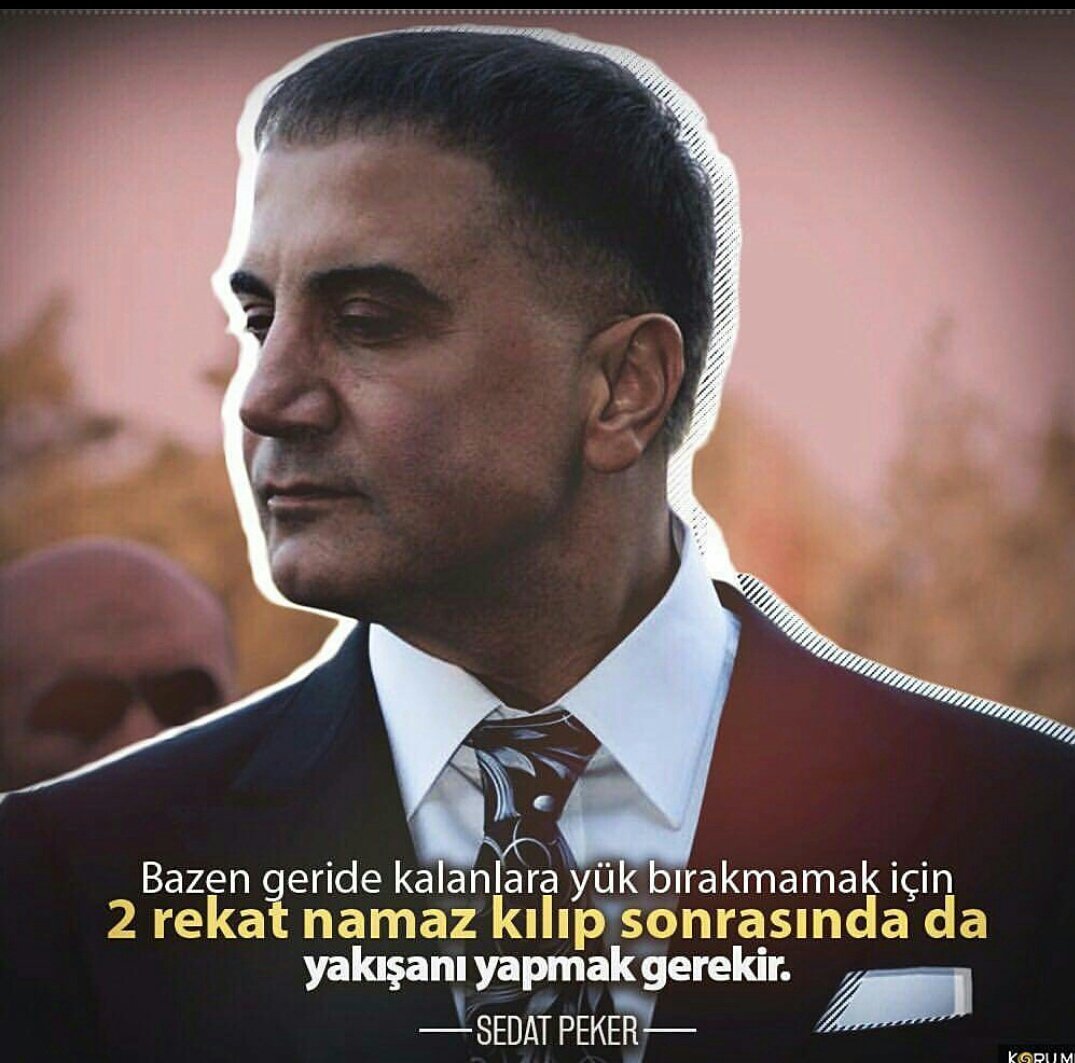Reis SEDAT PEKER 'i sevmeye sebepmi ariyorsunuz düşmanlarina bakmanız yeterli 
#Birumutturyasamak