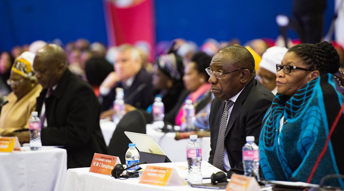 GovernmentZA's tweet photo. [Photos] Deputy President Cyril Ramaphosa addresses National Council of Provinces in Bloemfontein https://t.co/hBEPBzR7bV https://t.co/MWRbvIZgdd