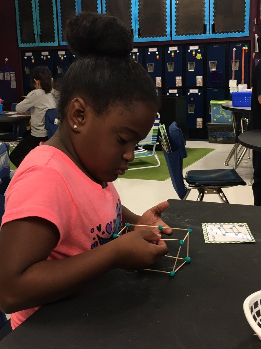 wrightpartyof4's tweet photo. 1st graders making 3D shapes with Playdoh and toothpicks. @JuliePool1 #BeBoldMCCS @SuptMattMassey https://t.co/CTysFDXOt7